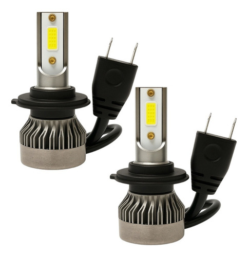 Kit Lâmpadas Super Led Fiat Siena Farol Alto Baixo E Milha