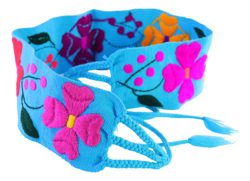 Cinto Faja Bordados De Flores Mujer Pack 3 Piezas Color Variados Diseño De La Tela Floreado Talla Unitalla