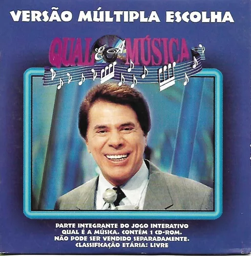 Cd duplo Silvio Santos - Qual é a Música (Jogo PC Interativo + Volume 1)