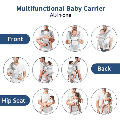 Portabebés Con Asiento Para La Cadera, Portabebés Ergonómico