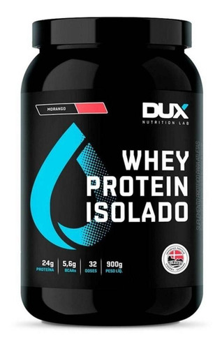 Whey Protein Isolado 900 Gr - Morango - Dux Nutrition