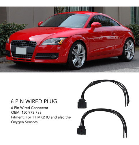 Enchufe Hembra Precableado De 6 Pines, Conector De 2 Piezas,