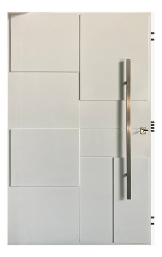 Manillon Doble De Acero Inoxidable Tubo Rectangular.