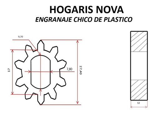 Imagen 3 de 4 de Engranajes De Corte Para Maquina De Pastas