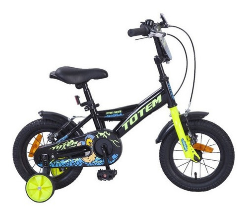 Bicicleta Infantil Totem Mod. Street Machine Aro 12 Negro
