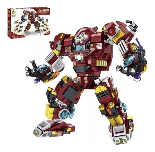Robot  Iron Man 12 En 1 Bloques Compatibles Lego