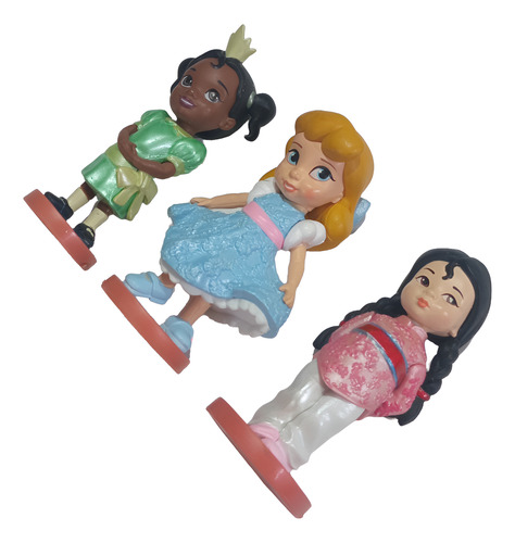 Disney Animators Muñecas Toddler Cinderella Tiana Y Mulán (Usado)
