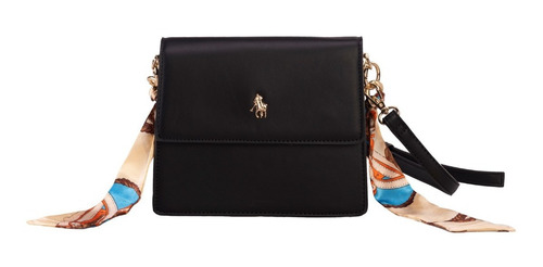 Imagen 1 de 7 de Bolsa Satchel Hpc Polo Con Logo De La Marca Y Solapa