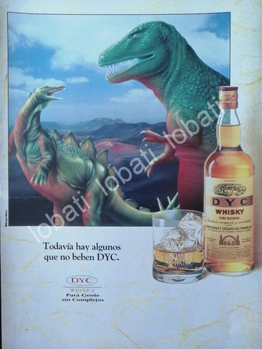 Cartel Publicitario Retro Vinos. Whisky Dyc 1980s /573