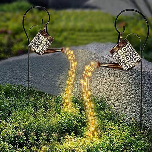 2pack Solar Garden Lights Outdoor Hanging Solar Lantern Rega