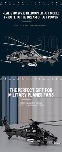 Serie Militar De Bloques De Construcción De Helicópteros Arm