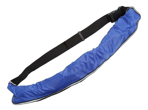 Azul Manual Adulto Inflable Cinturon Cintura Pack Chaleco W