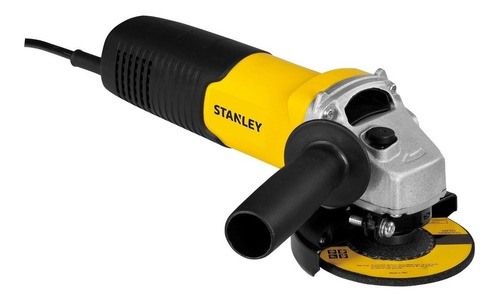 Miniamoladora angular Stanley STGS7115K10 color amarillo 710 W 220 V + accesorio