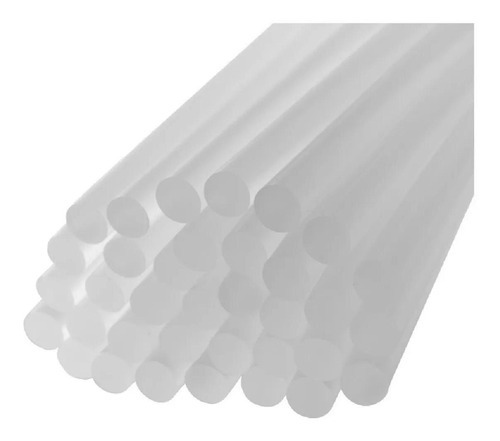 Bastão Cola Quente Silicone Grosso 12mm Trans Artesanato 2kg