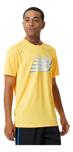 Remera New Balance De Hombre - Graphic Accelerat- Mt21225vac