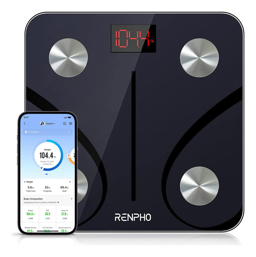 Báscula De Grasa Corporal Bluetooth Renpho, Báscula Digital