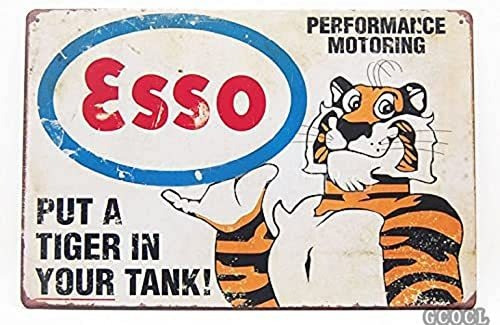 Esso Ponga Un Tigre En Su Tanque, Muestra Del Metal De Estañ