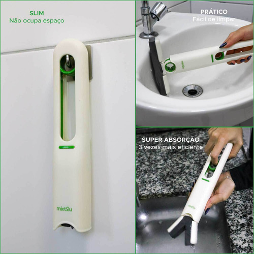 Rodinho Portátil Mini Mop Esfregão De Limpeza Multiúso