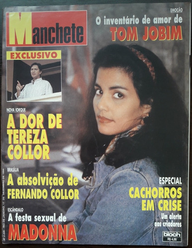 Manchete 2228 - 12/94 Tom Jobim, Madonna, Ilha Grande