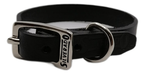 Collar 100% Piel Para Perro Miniatura 1x27 Cm Silverado Kiv