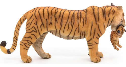 Figura Tigresa Con Cachorro Papo 14.5x6.5cm Para Niños