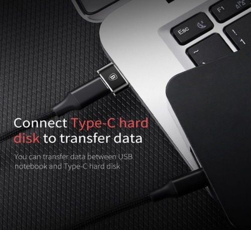 Imagen 5 de 9 de Adaptador Usb C Hembra A Usb Macho - Marca Baseus