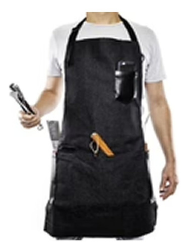 Imagen 1 de 5 de Mandil Delantal Bartenders Mezclilla Unisex Pesani Chef