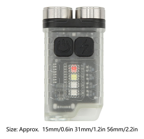 Llavero Linterna, 900lm Recargable 12 Niveles De Luz Mini Li