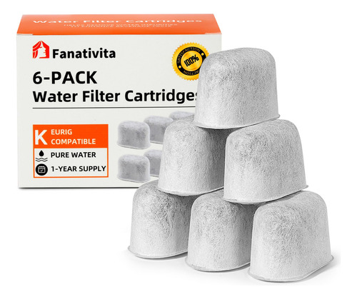 Fanativita - Paquete De 6 Filtros De Agua Compatibles Con K.