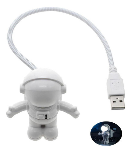 Zl Mini Astronauta Led Usb For Leer En La Computadora