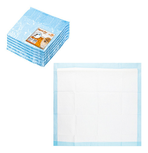 Kit Com 6 Tapetes Higiênicos Pet Folha Absorvente 60x60