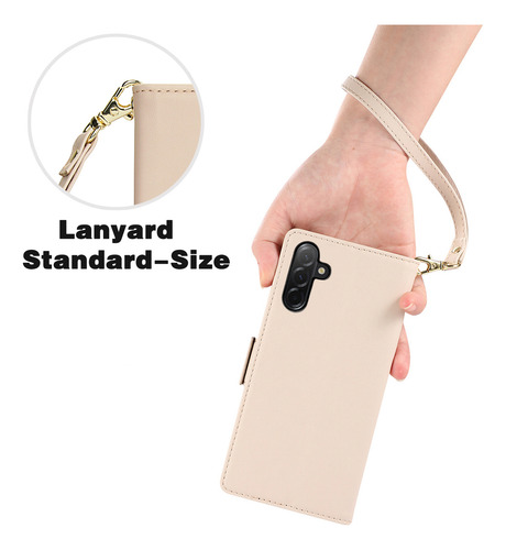 Funda De Piel Con Tapa Tipo Cartera Para Samsung Galaxy A56 A36 A26 A16 A06