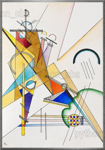 Cuadro Pañuelo De Papel - Wassily Kandinsky - Año 1923