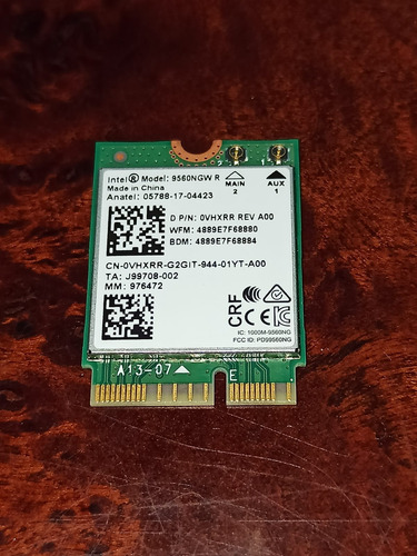 Tarjeta Wifi Intel Model 9560gw R (Usado)