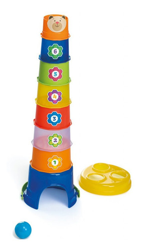 Imagen 2 de 5 de Juego Baldecito Loco Maluco Apilable Y Encastre Calesita 864