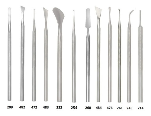Imagem 1 de 8 de Podologia Profissional 12 Instrumentos Podólogo Pedicure Pés