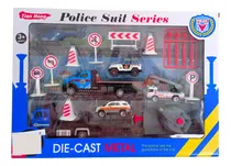 Comprar Set De Autos De Juguete Policiales 15 Accesorios Para Niños