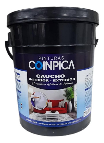 Pintura De Caucho Clase C Premiun Blanco Puro Coinpica