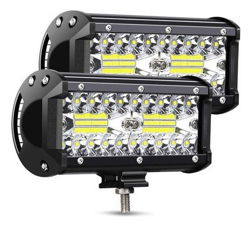 Fwefww Par De Faros Led De Coche 40led 120w Para Jeep/suv