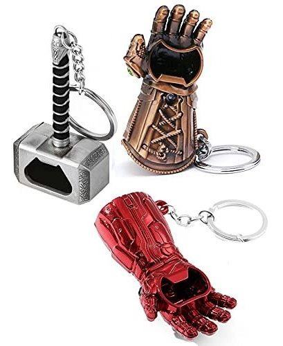 Sio & Tan Avengers Thanos Glove Keychain Thor Hammer Thor Ax