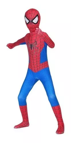 Fantasia Roupa Homem Aranha Infantil Marvel Completa Luxo