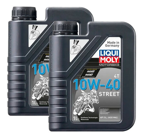 Aceite Moto 10w40 Motorbike Street 4t Liqui Moly (2ltrs)