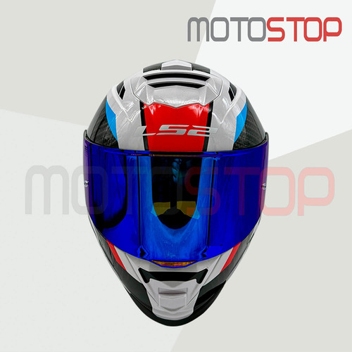 Casco Integral Ls2 Ff800 Azul Rojo / Mica Azul Certificado