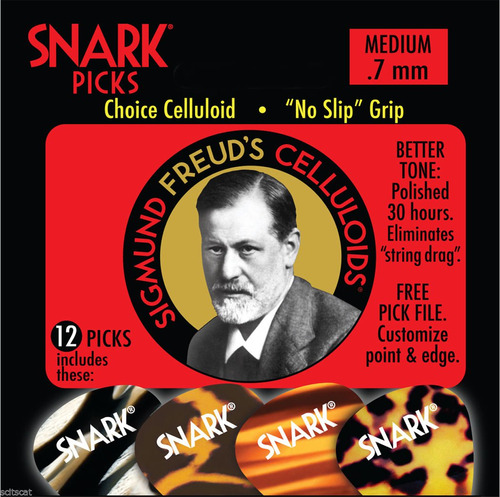 Snark Sigmund Freud Celuloide Pua Guitarra 0,70 Mm Pack 12