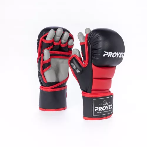 Guantes Mma Negro Proyec Grappling Guantines Sparring