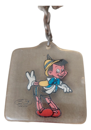Llavero Antiguo De Pinocho De Walt Disney 