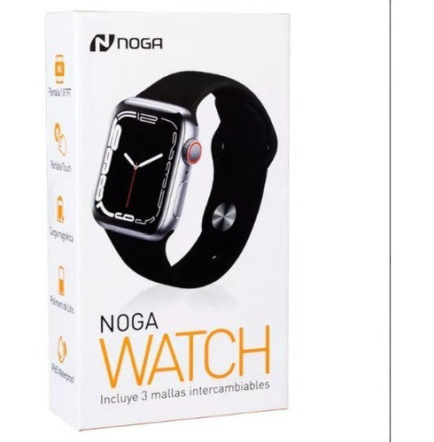 Imagen 4 de 4 de Smart Watch Noga Ng-sw11s Malla Silicona