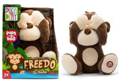 Peluche Mono Pugs At Play Peek A Boo Freddo Wabro 39fm