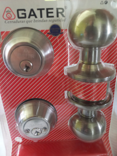 Cerradura De Pomo Y Silindro De Seguridad Con Llaves Marca G