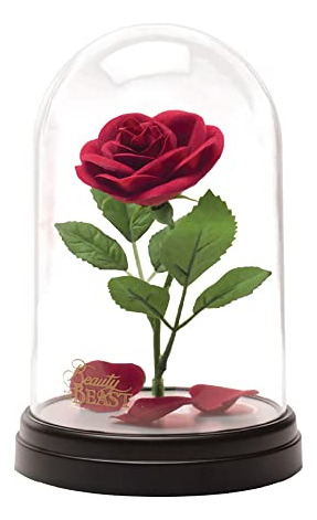 Lámpara Rosa Encantada Con Diseño De La Bella Y La Bestia, D